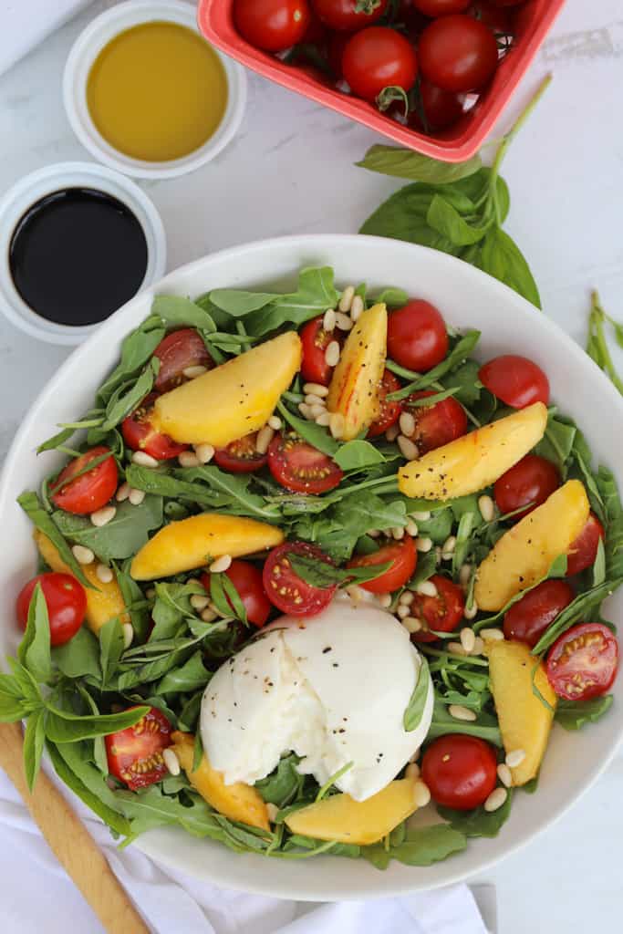 arugula burrata salad easy salad recipe