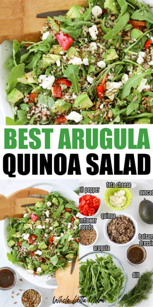 best arugula quinoa salad recipe healthy and easy salad