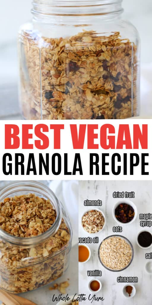 best vegan granola recipe healthy and delicious