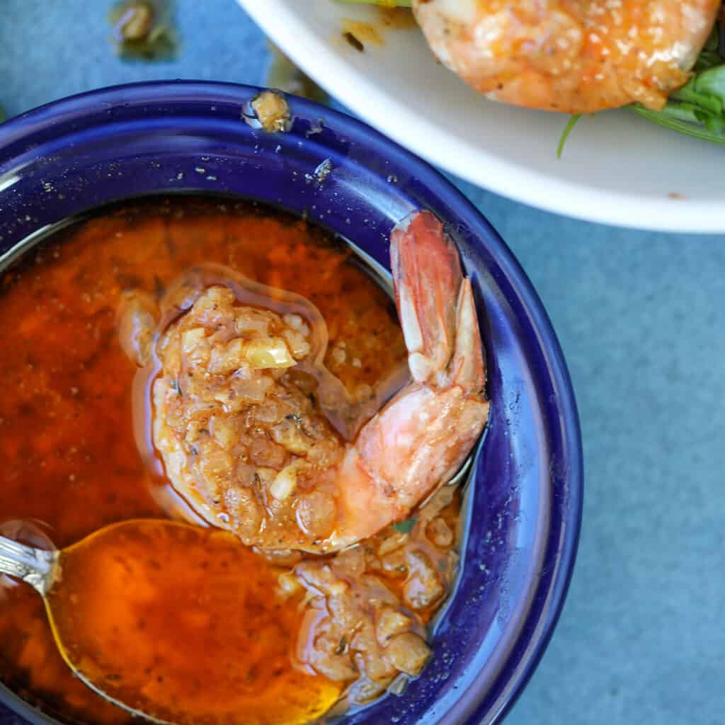 crab boil sauce in dish