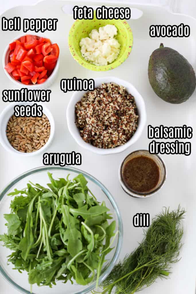 quinoa arugula salad ingredients 2 simple ingredients