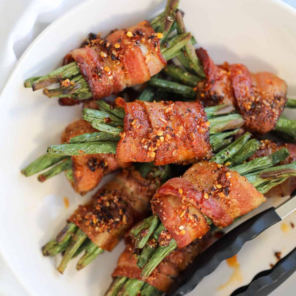 air fryer bacon and green beans 4 recipe ready to serve