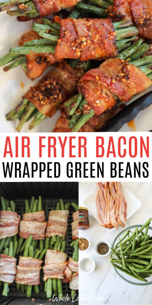 air fryer bacon wrapped green beans healthy and easy recipe