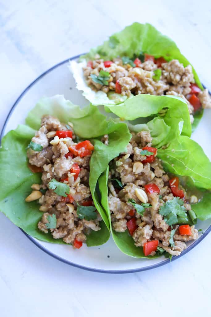 asian chicken lettuce wraps 1 simple and healthy recipe