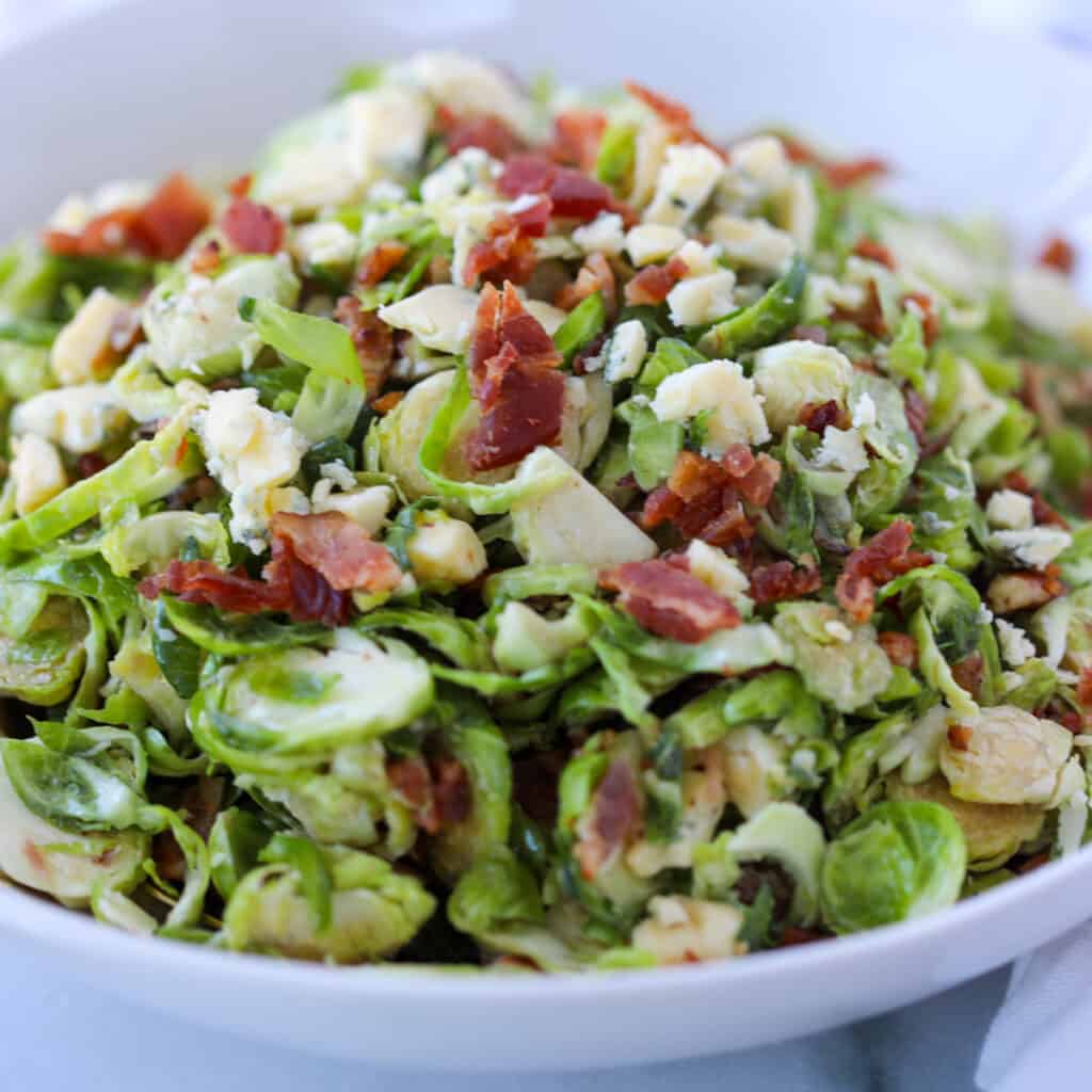 brussel sprouts salad with bacon perfect salad dish with family and friends