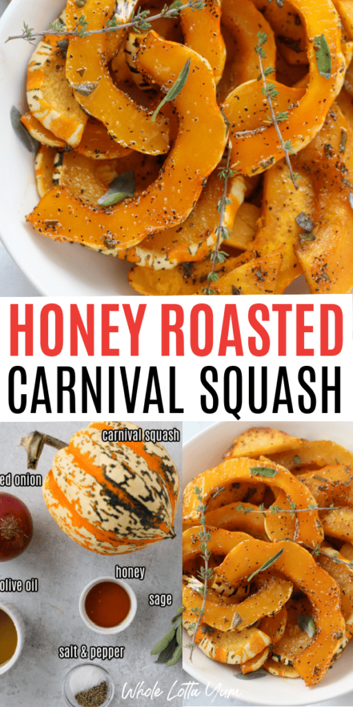 honey roasted carnival squash delicious recipe
