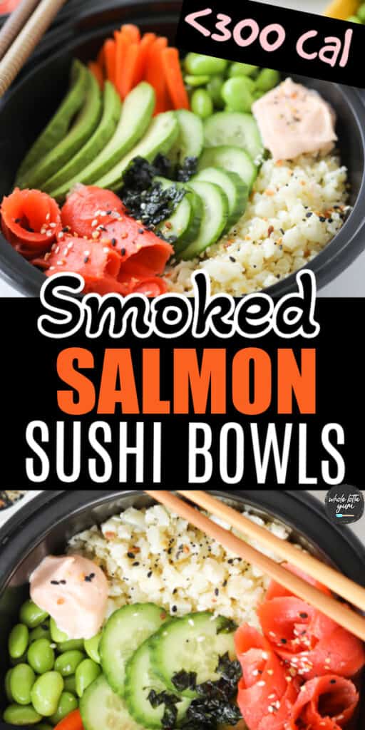 smoked salmon sushi bowls pinterest recipe pin