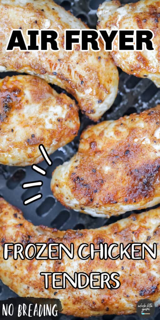 air fryer frozen chicken tenders no breading pin