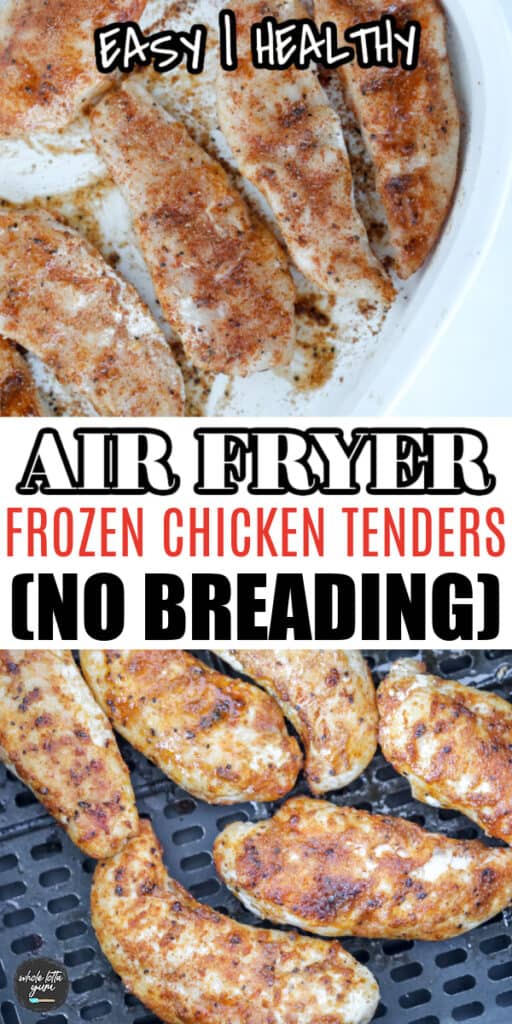 air fryer frozen chicken tenders no breading pin