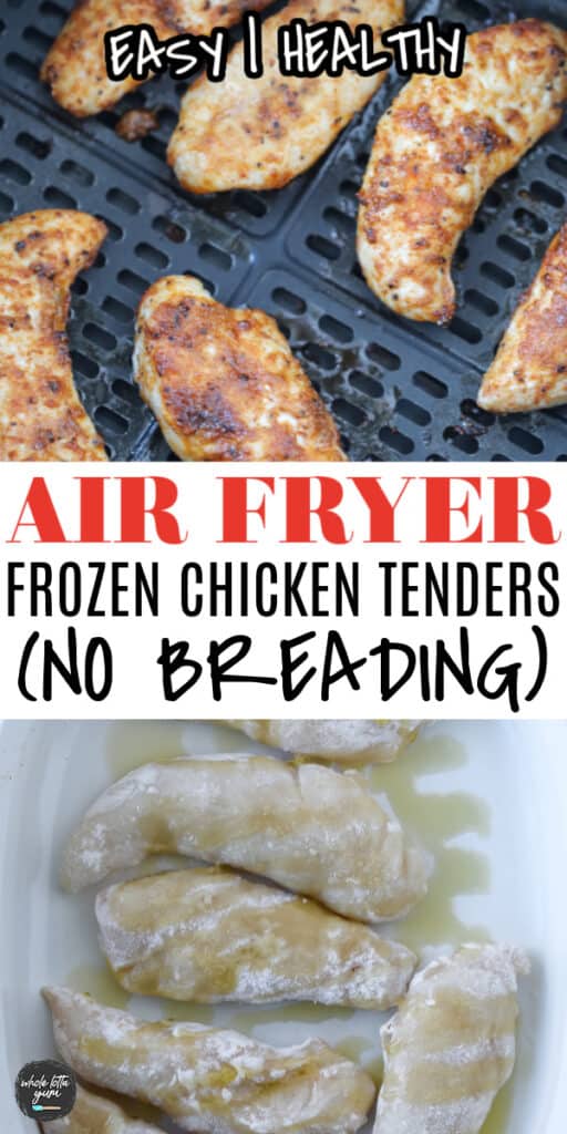 air fryer frozen chicken tenders no breading pin
