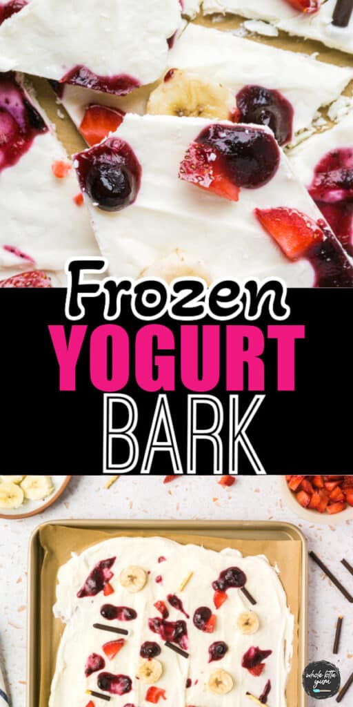 yogurt bark pin for pinterest