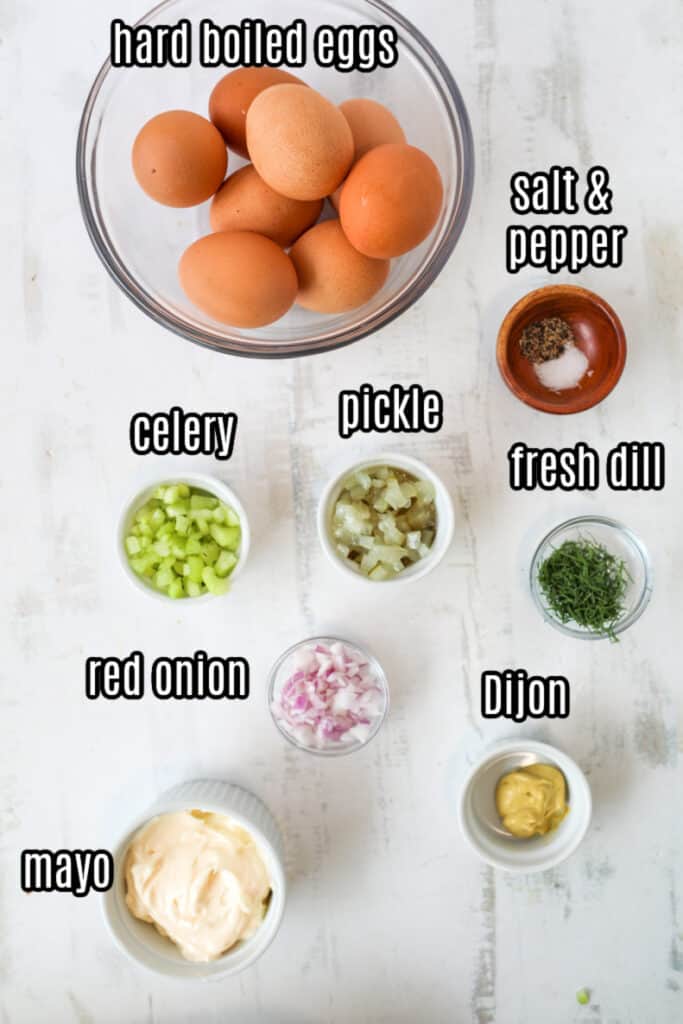 2 egg salad with pickle simple ingredients