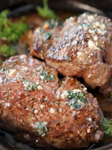 pan seared oven finished filet mignon 4 delicious and so easy to make