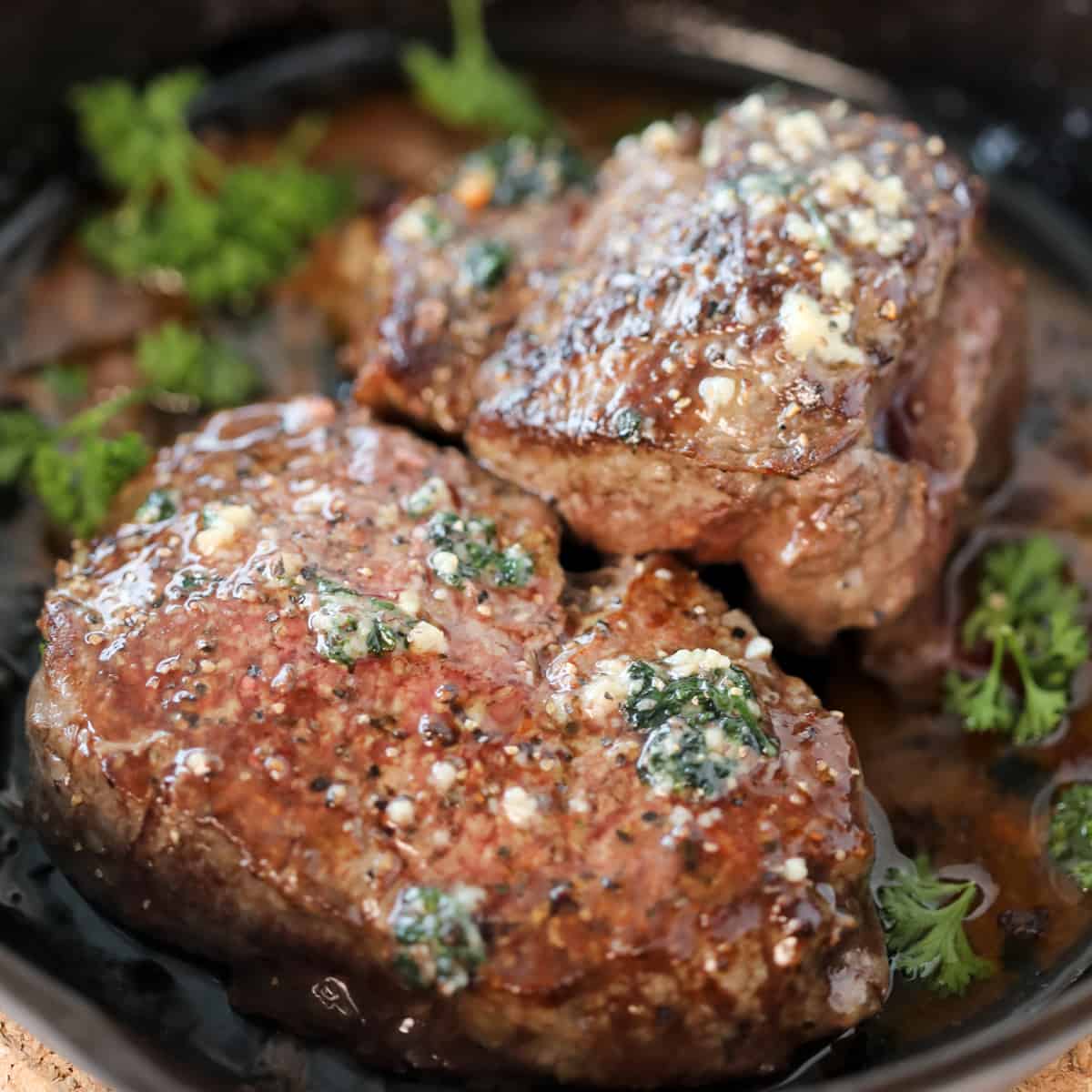 pan seared oven finished filet mignon 4 delicious and so easy to make