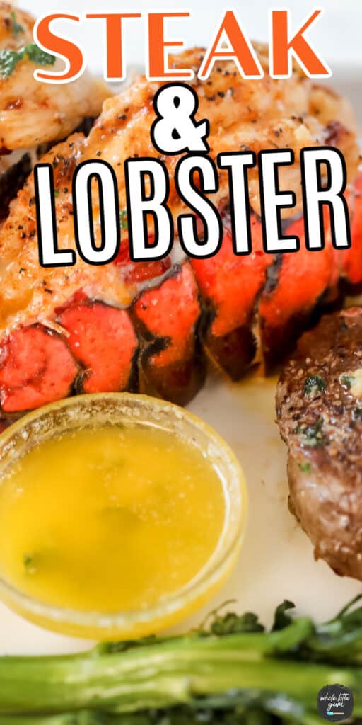 surf and turf steak and lobster pin