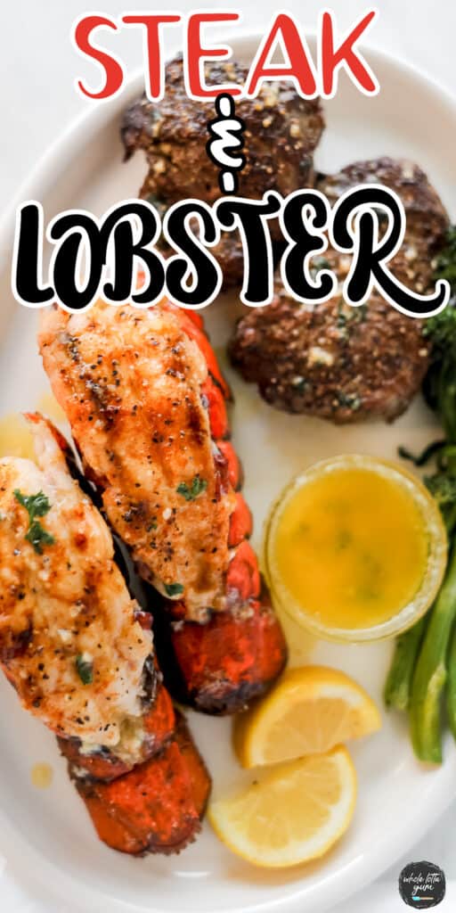 surf and turf steak and lobster pin