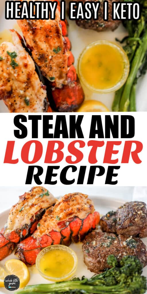 surf and turf steak and lobster pin