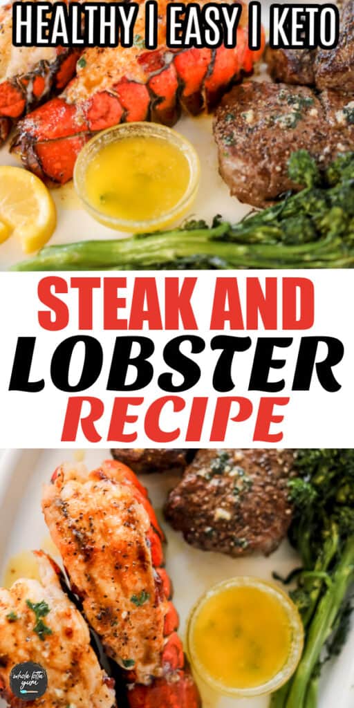 surf and turf steak and lobster pin
