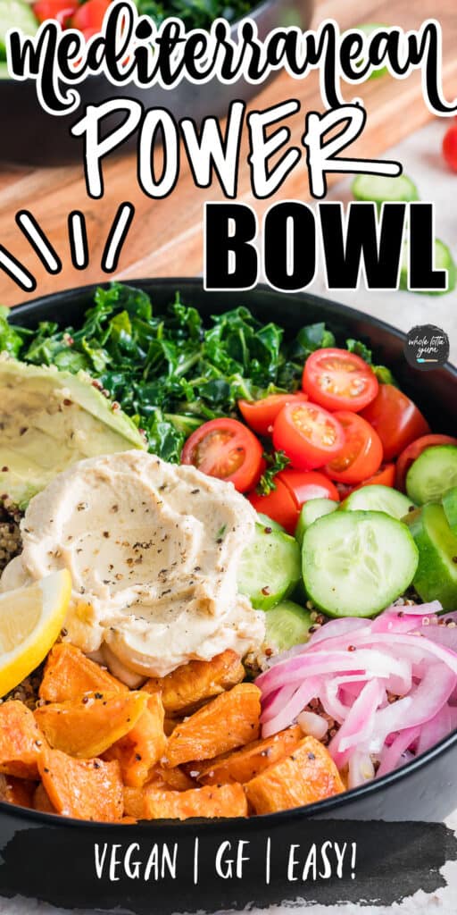 A healthy vegan Buddha bowl recipe pin