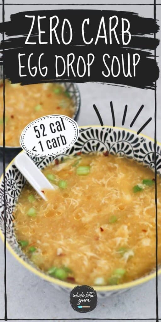 no carb soup recipe pin for social media