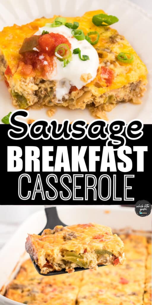 sausage breakfast casserole pin