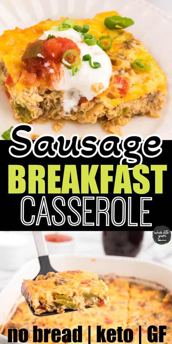 sausage egg casserole pin