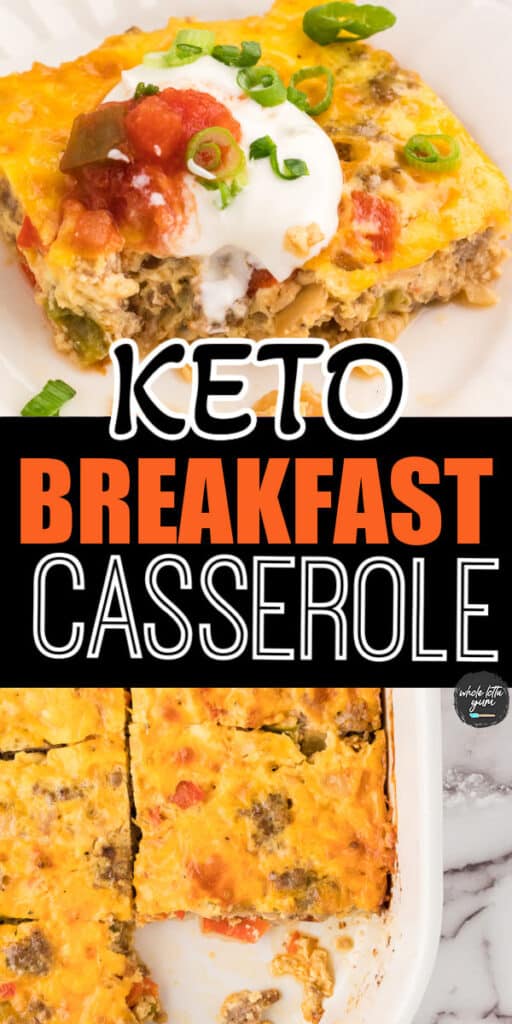 sausage breakfast casserole pin