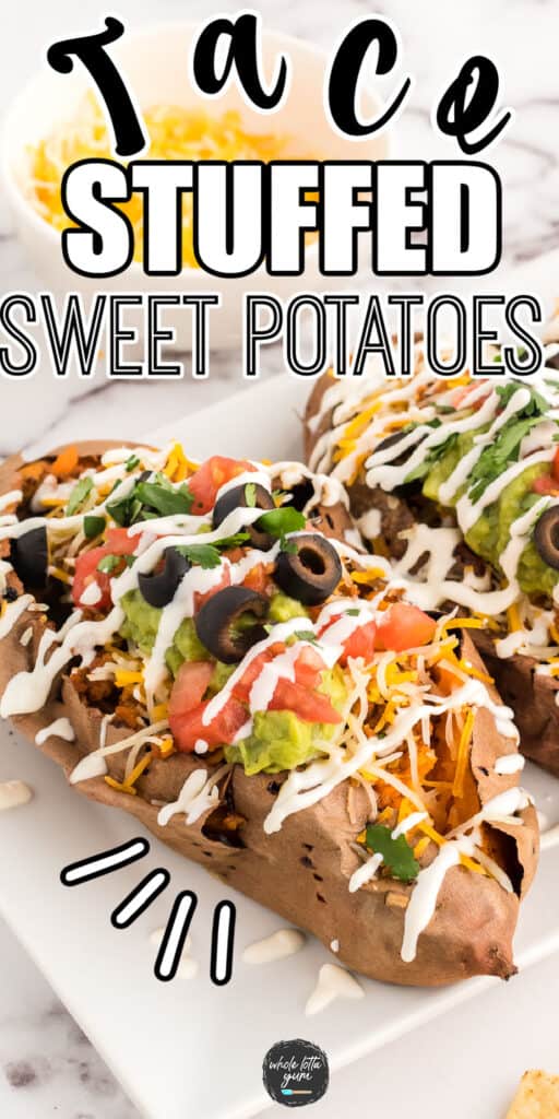 stuffed sweet potatoes recipes pin