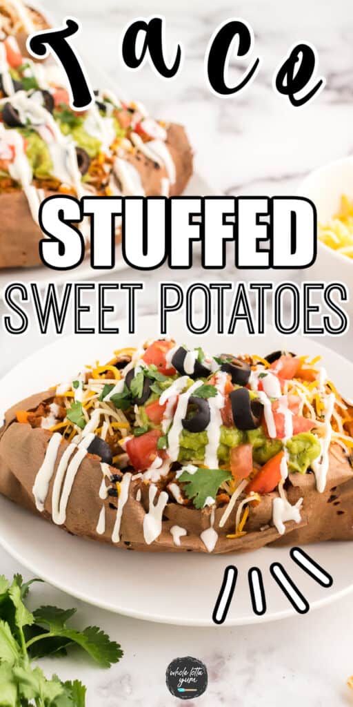 stuffed sweet potatoes recipes pin