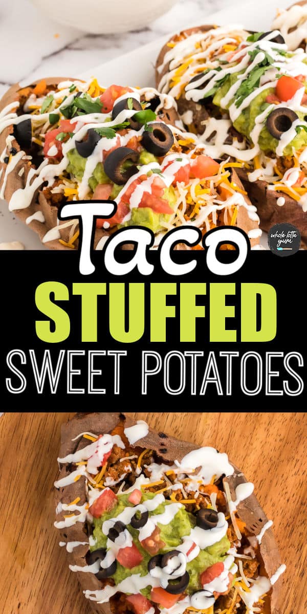 stuffed sweet potatoes recipes pin