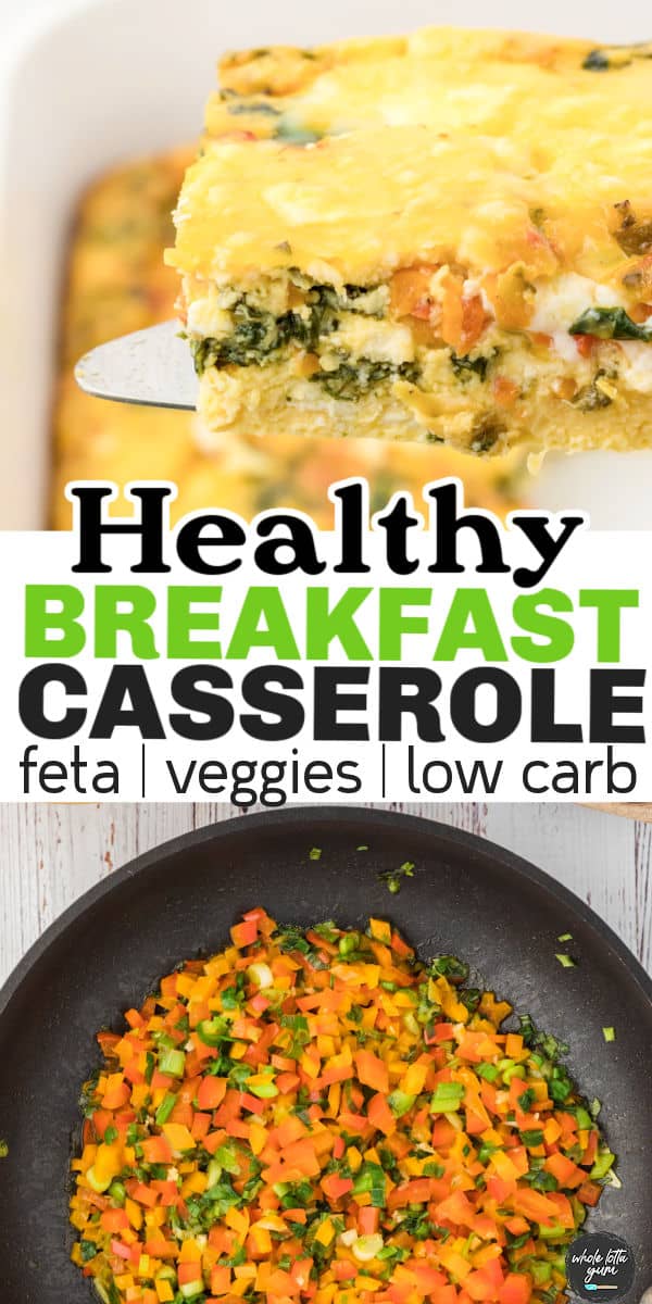 vegetarian breakfast casserole pin