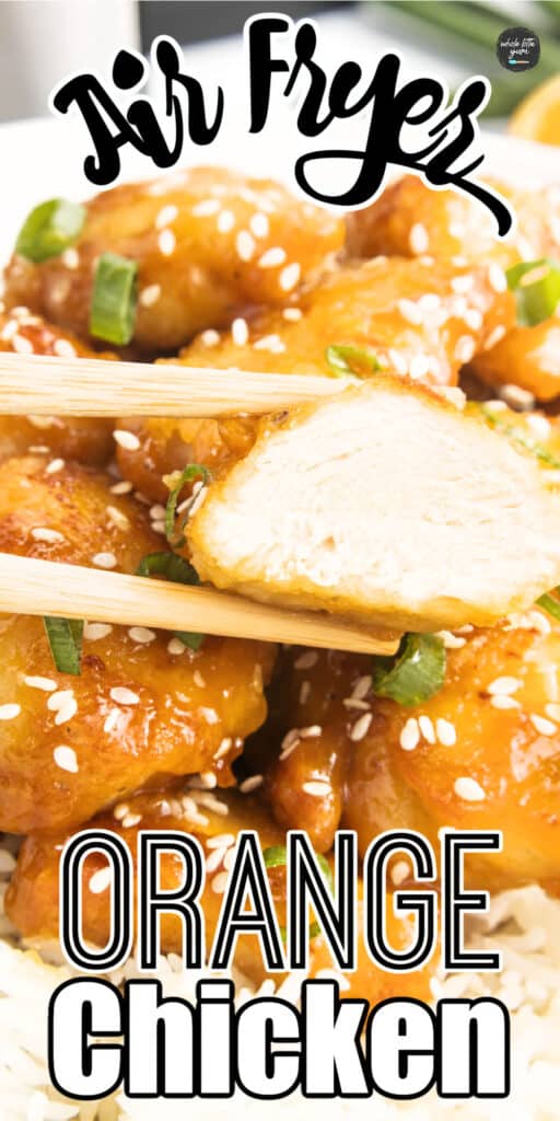 air fryer orange chicken pin