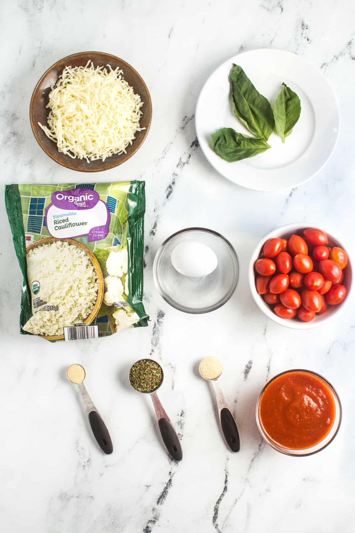 cauliflower crust for pizza ingredients.