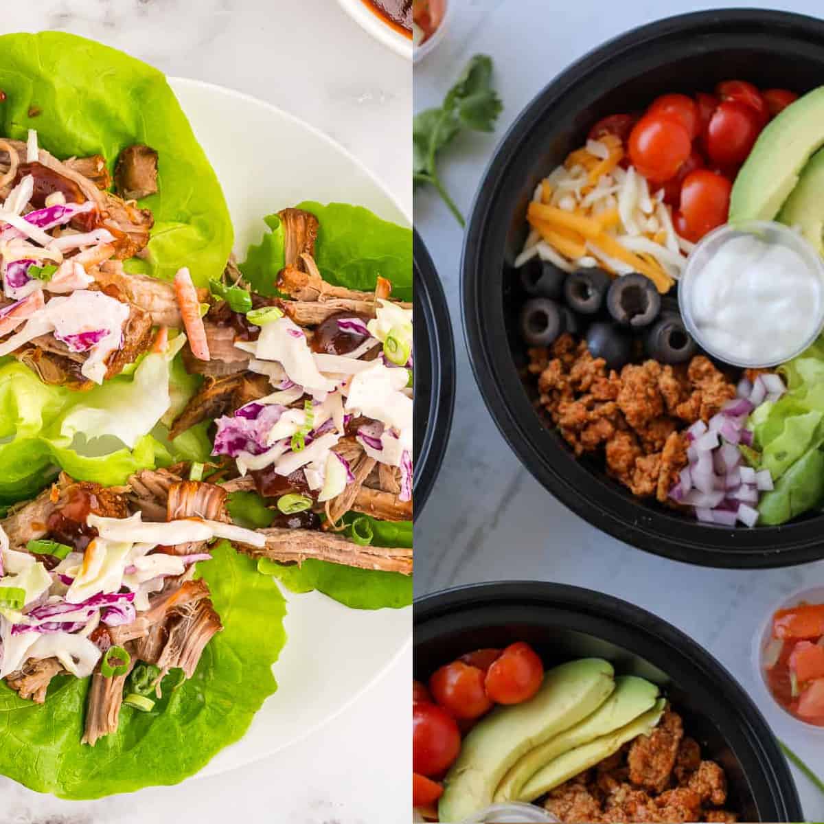 cold lunch ideas collage