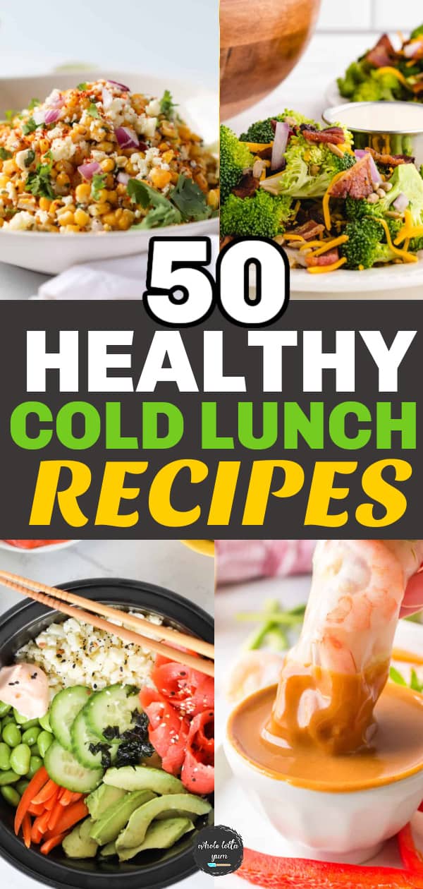 healthy cold lunch recipes that are tasty and easy to make