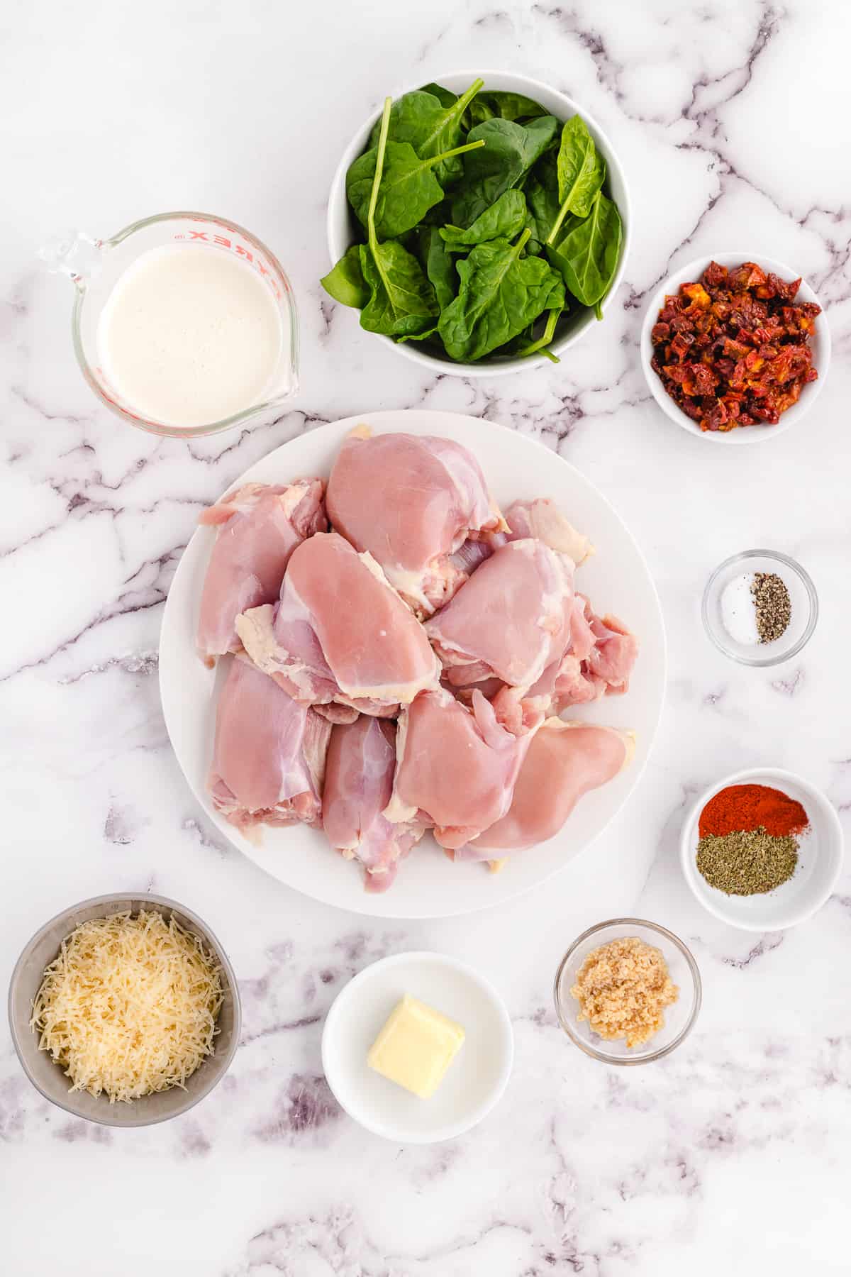 low carb tuscan chicken ingredients.