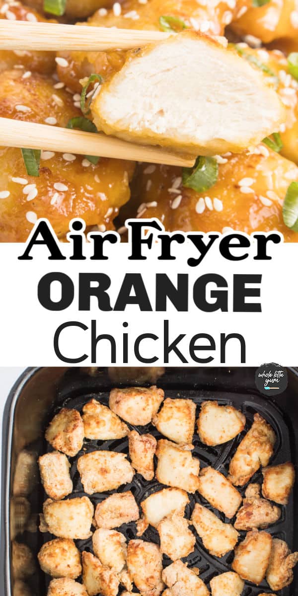 orange chicken in air fryer pin