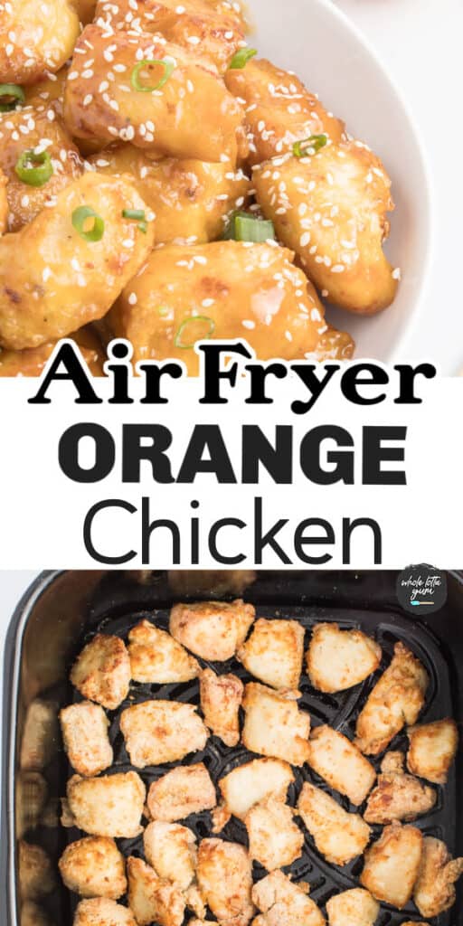 orange chicken in air fryer pin