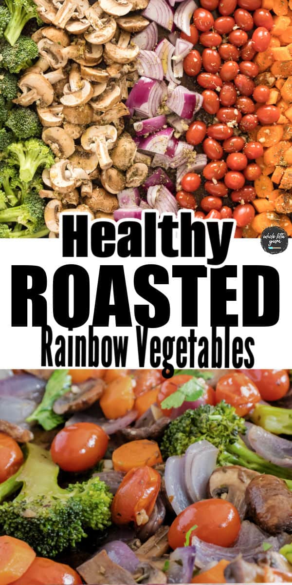 roasted veggies pin for pinterest