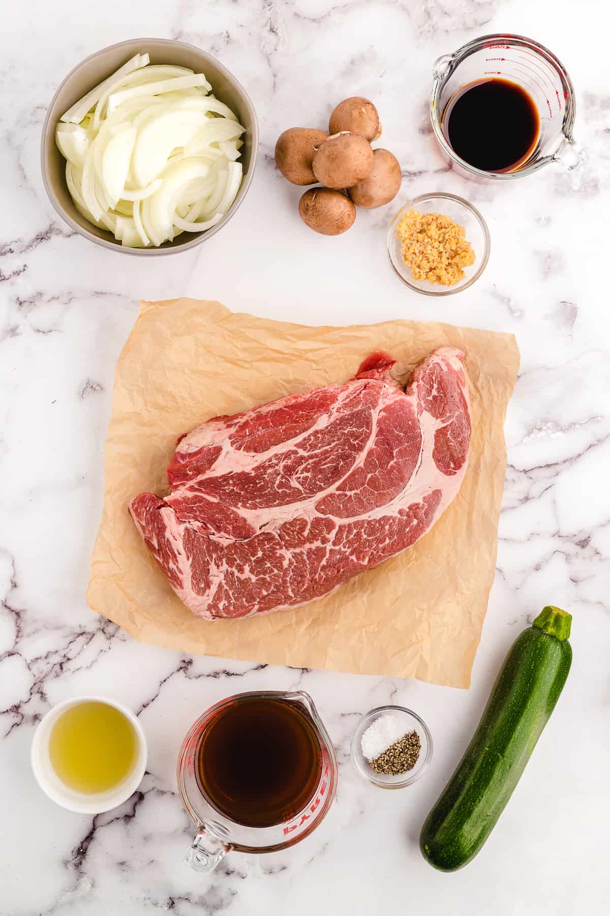 slow cooker chuck roast ingredients.