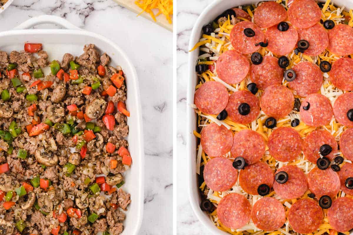 keto pizza casserole no cauliflower delicious and easy 4