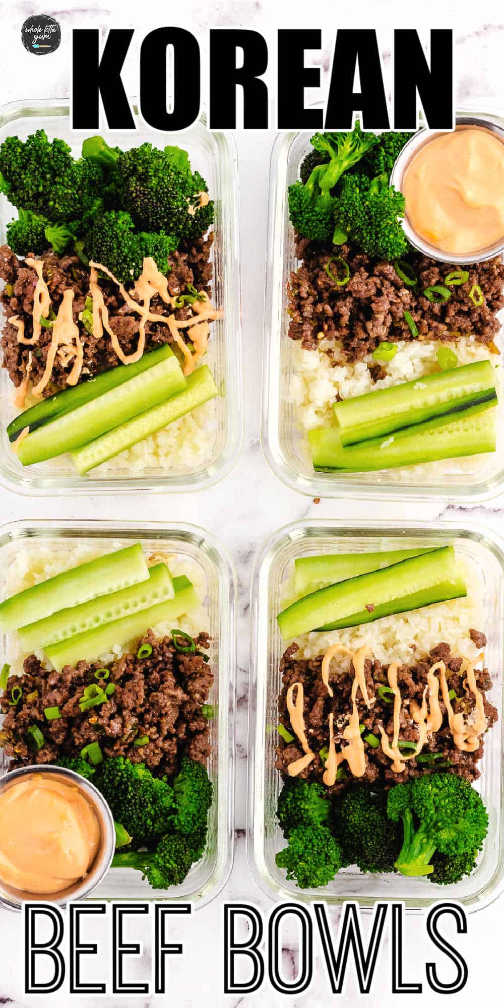 Korean beef bowl pinterest pin.