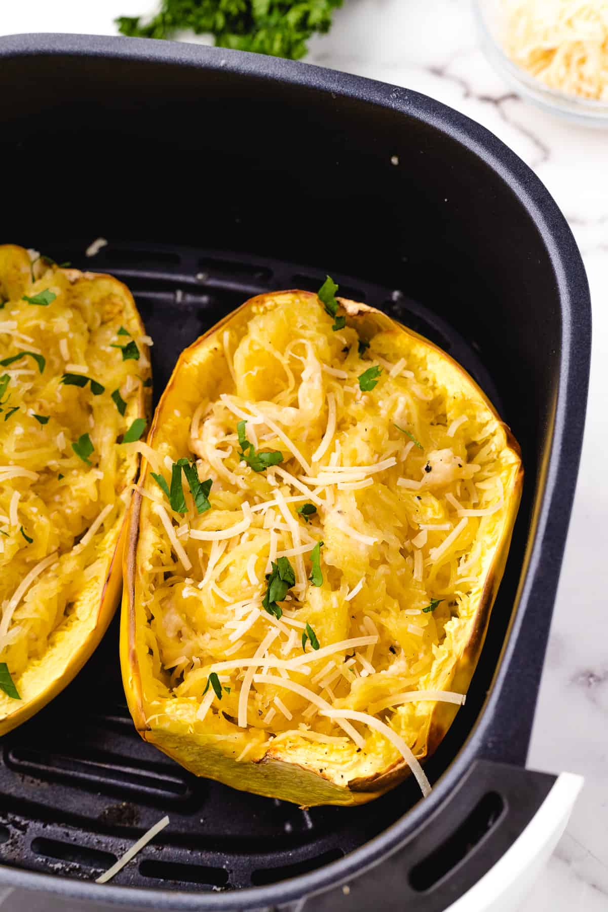 air fryer spaghetti squash 1 healthy recipe that's tasty