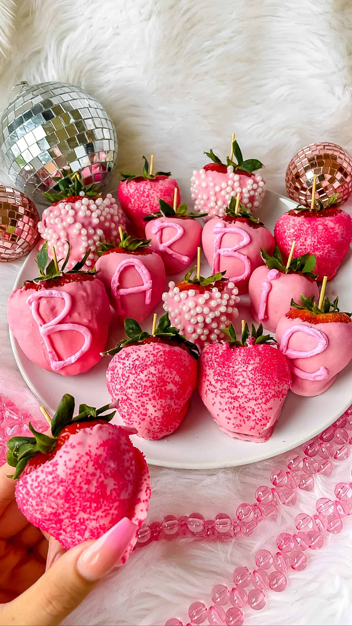 pink chocolate dipped strawberries 2 easy fun recipe