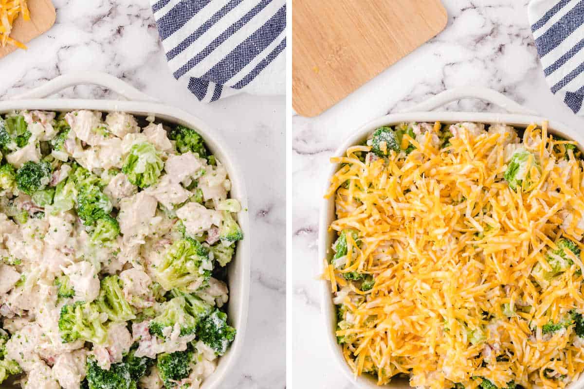 cheesy chicken bacon ranch casserole easy recipe 4
