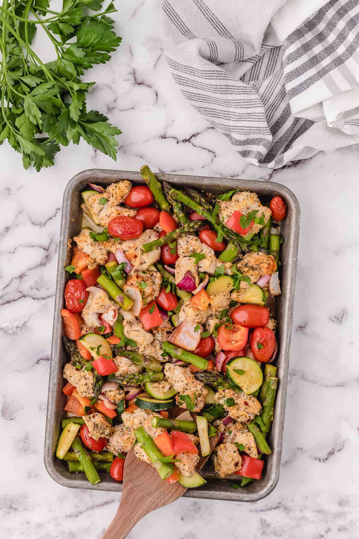 pan fried chicken and veggies easy healthy recipe 4