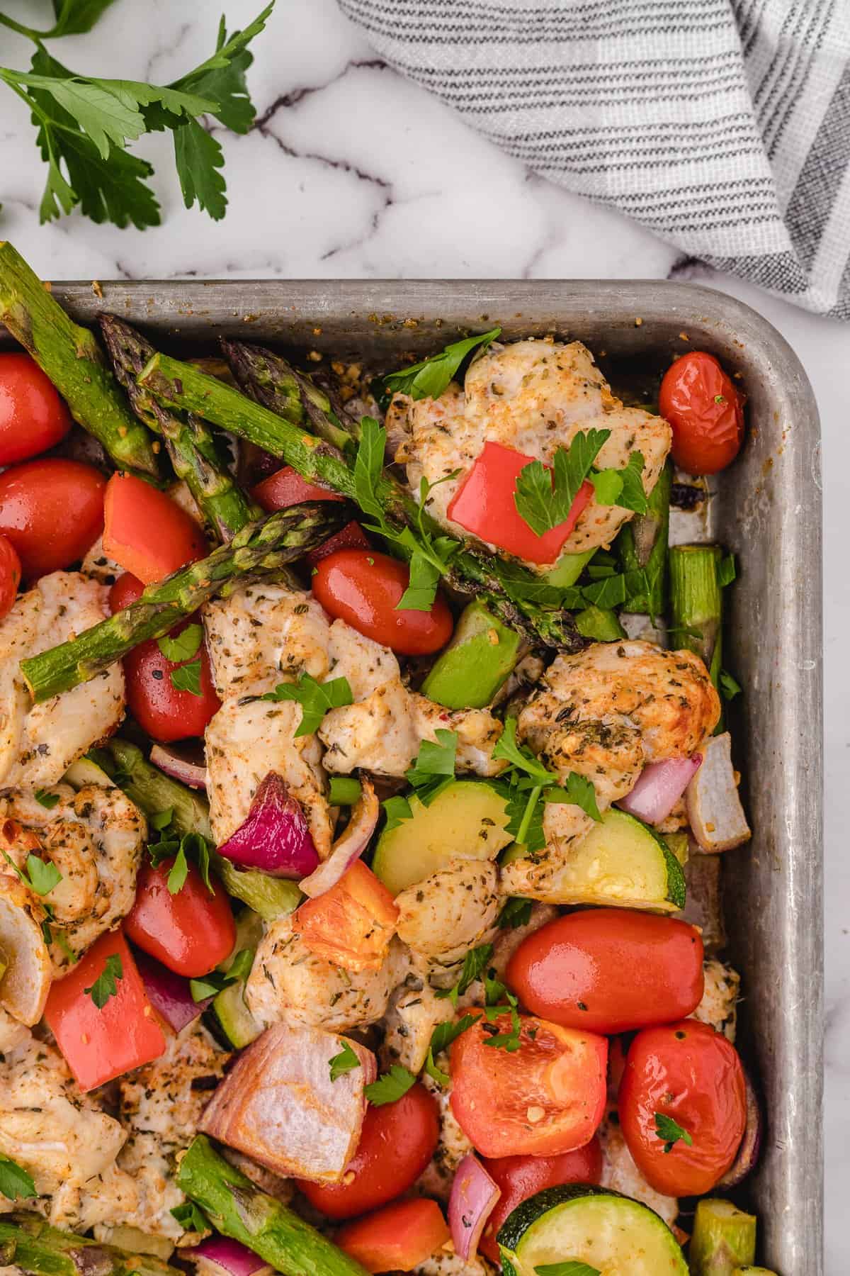 chicken and veggies quick healthy meal 1
