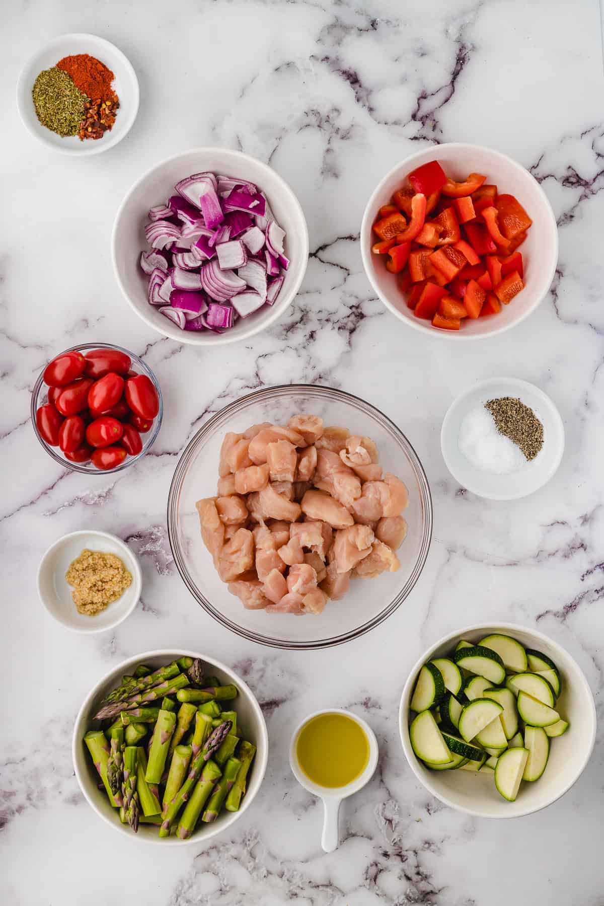 chicken and veggies simple ingredients 2