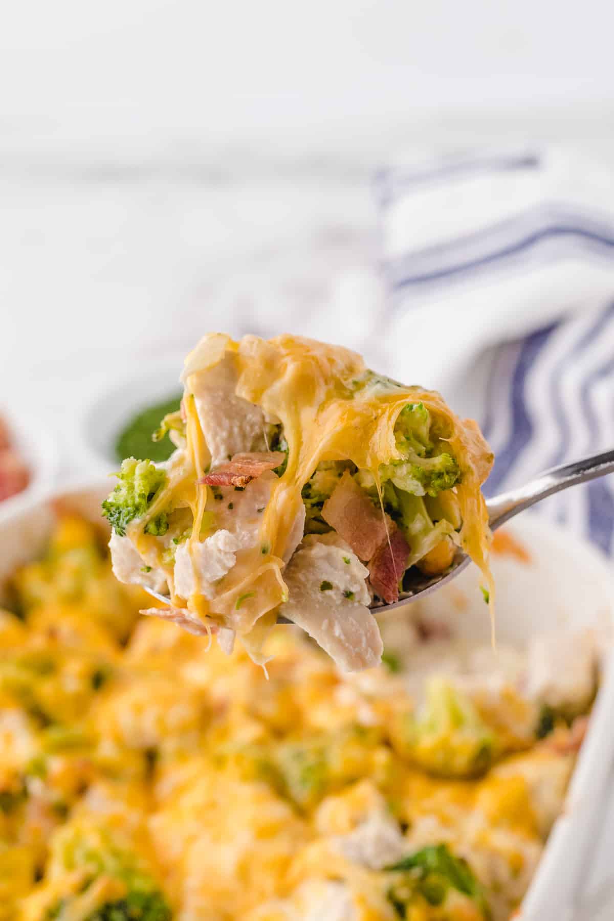 keto chicken bacon ranch casserole easy recipe 6