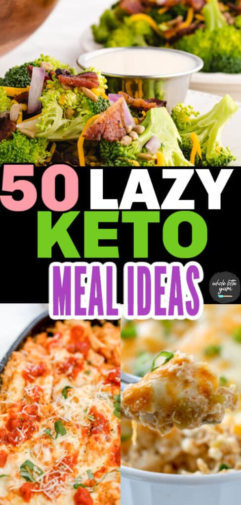 lazy keto recipes pin
